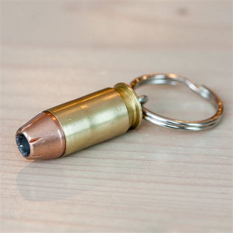 Bullet Keychain Real 45 Caliber Hollow Point Bullet Key Etsy