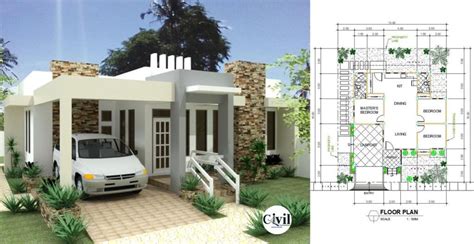 One Storey Modern House Design With Bedrooms Engineering