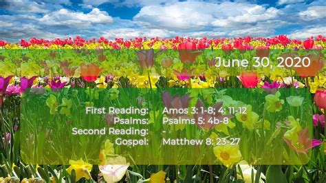 Daily Bible Readings June 30 2020 Youtube