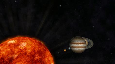Digital Animation Of The Solar System Motion Background Storyblocks