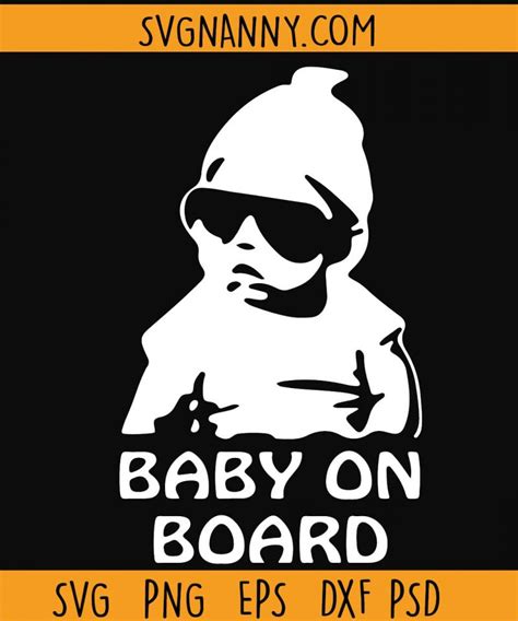 Baby On Board Svg Baby On Board Png Baby On Board Car Decal Baby On