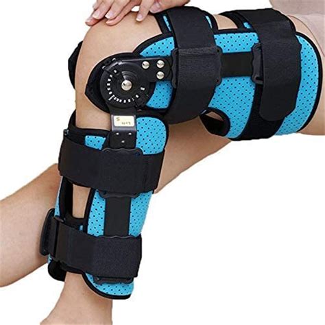 Buy Unisex Universal Hinged Knee Brace Adjustable Leg Stabilizer Post