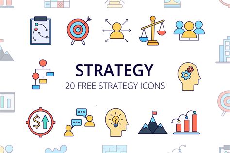 Strategy Vector Free Icon Set GraphicSurf Com