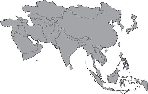 Asia World Map Countries