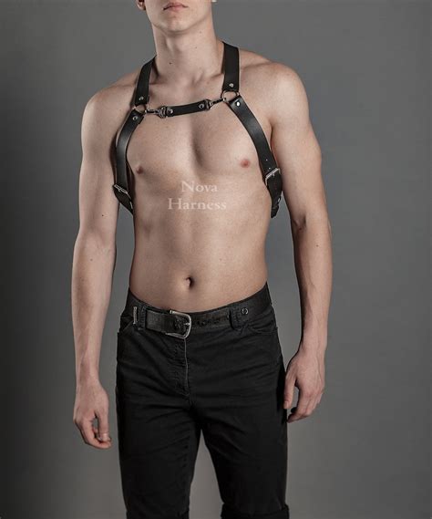 Man Harness Man Leather Harness Chest Harness Men Gay Etsy
