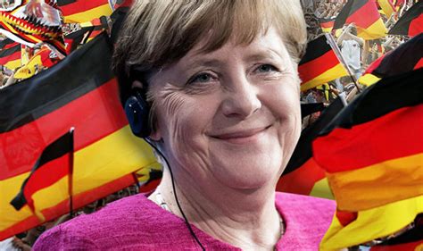 Angela Merkel Brings Back German Flag In German Elections In Face Of