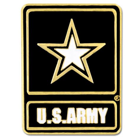 Pinmarts Us Army Logo Military Star 1 Enamel Lapel Pin Ebay