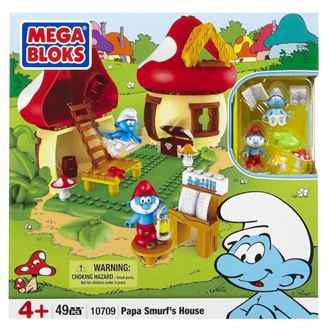 Mega Bloks The Smurfs Papa Smurfs House Set 10709 Toywiz