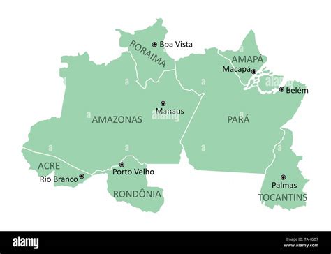 Mapa Do Norte Brasil