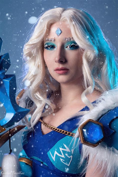 Details About Dota 2 Crystal Maiden Cm Rylai Crestfall Cosplay Costume