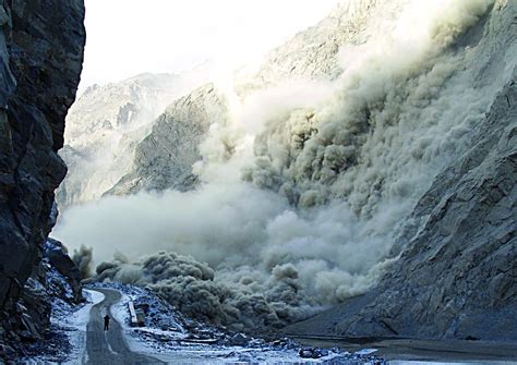 Hunza River Landslide Roads Disaster Destruction Mother Nature
