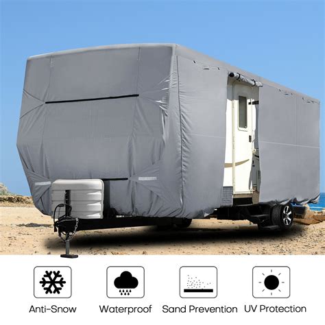 Waterproof Durable Rv Motorhome Travel Trailer Cover 18 38ft Camper 4