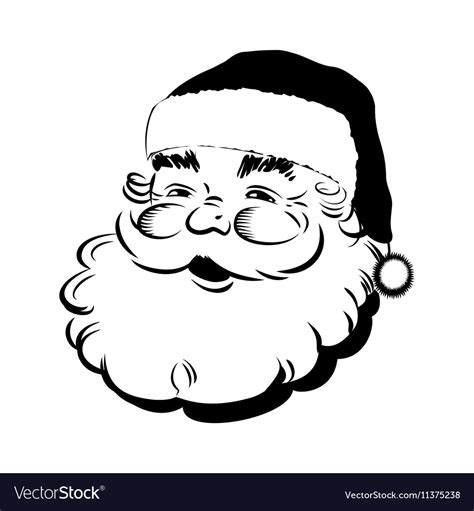 Santa Claus Smiling Retro Clip Art Cartoon Head Clip Art Free