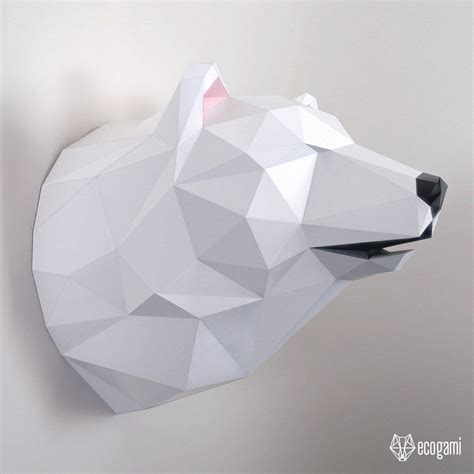 Wow Picks Bear Papercraft Sculpture Printable 3d Puzzle Papercraft