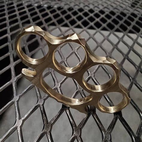 The Brass Bling Authentic Real Brass Knuckles American Made Brass