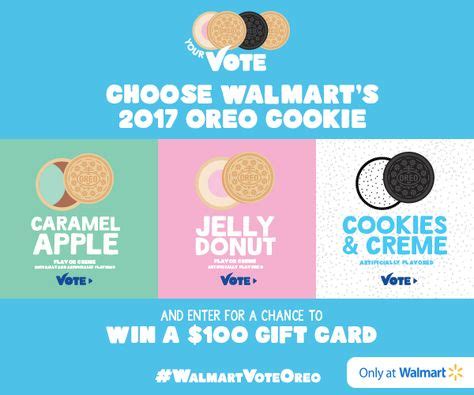 We tried our best to outlast the pandemic, but unfortunately please visit one of these exchange services to sell gift cards, buy gift cards, or both. *Expired* Vote for OREO and Win a $100 Walmart Gift Card | Oreo cookies, Oreo flavors, Cookie ...