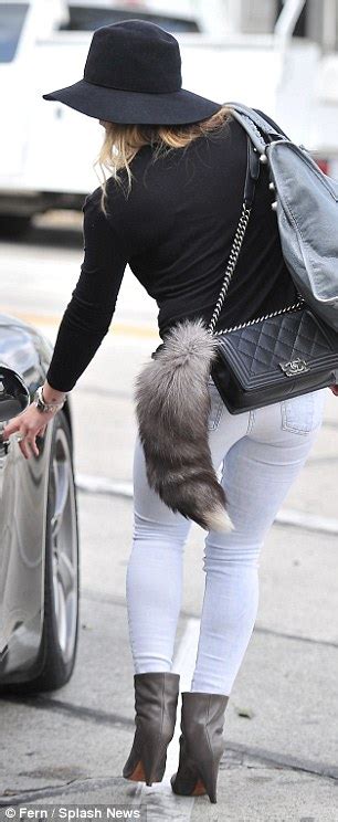 Shes Up Fur It A Smiling Hilary Duff Shows Off Her Tail On A Trip To