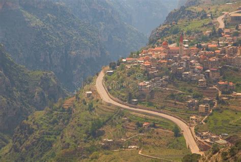Bsharri Village Kadisha Valley Lebanon Stock Photo Image Of