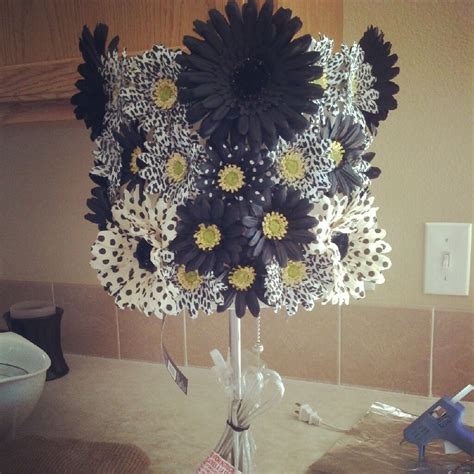 My Diy Flower Lamp Shade Thanks To The Nate Berkus Show Flower Lamp