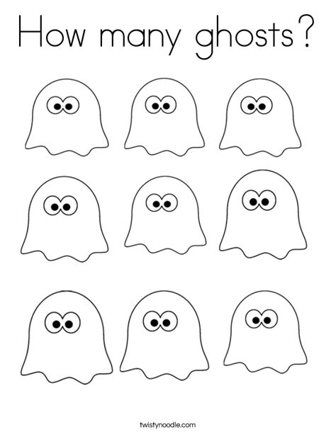 It invites you to a simpler. How many ghosts Coloring Page - Twisty Noodle