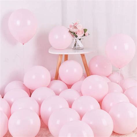 Pastel Pink Balloons 12 Inch 50pcs Latex Party Balloons