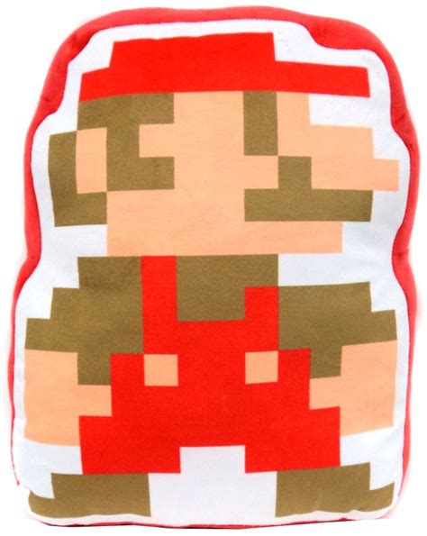 Super Mario Bros Mario 8 Bit Plush Pillow Little Buddy Toywiz