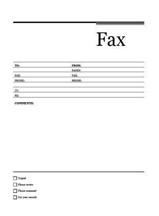 fax cover sheet template  printable calendar templates