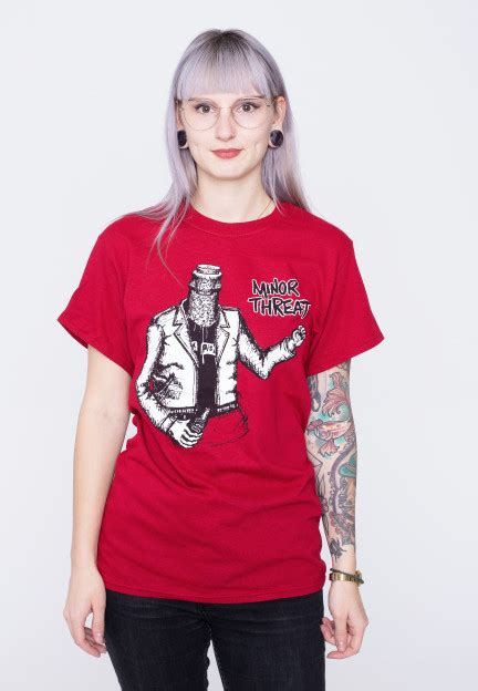 Minor Threat Bottled Violence Red T Shirt Impericon En