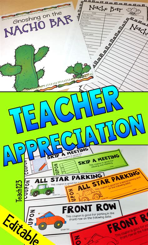 Teacher Appreciation Ideas Variety Of Ideas Activities Printables