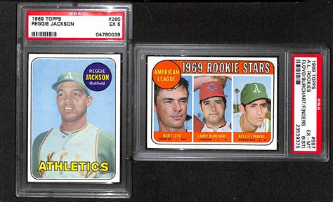 Prompt shipping, secure packing, money back guarantee. Lot Detail - 1969 Topps Reggie Jackson PSA 5 & Rollie ...