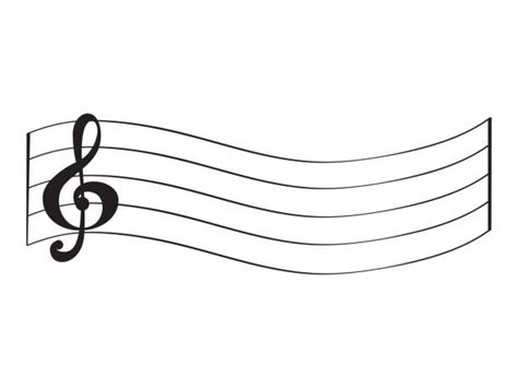 Music Pentagram Musical Note Treble Clef Illustrations Royalty Free