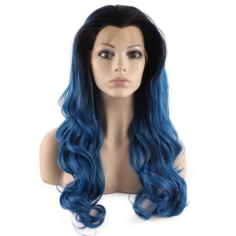 Blue Wig Dark Blue Wig