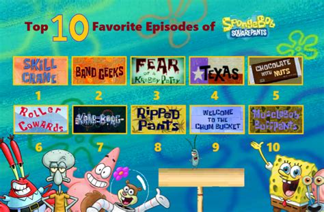 My Top 10 Spongebob Episodes By Kingbilly97 On Deviantart