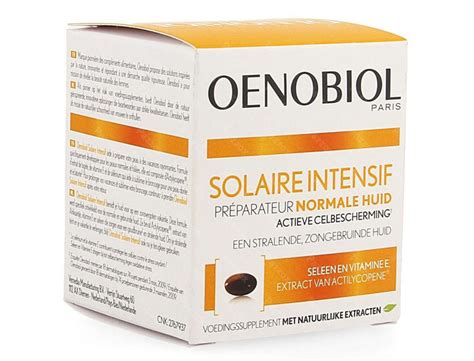 Oenobiol Oenobiol Zon Solaire Intensif Normale Huid Capsules 30capsules