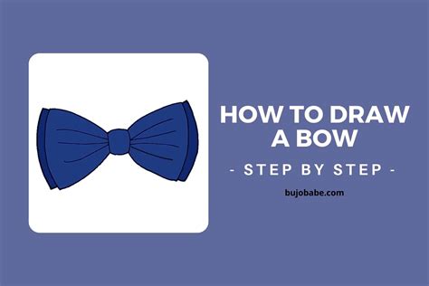 How To Draw A Bow Easy Step By Step Bujo Babe