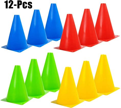 Outgeek Soccer Cones Bright Color Football Training Cone Training