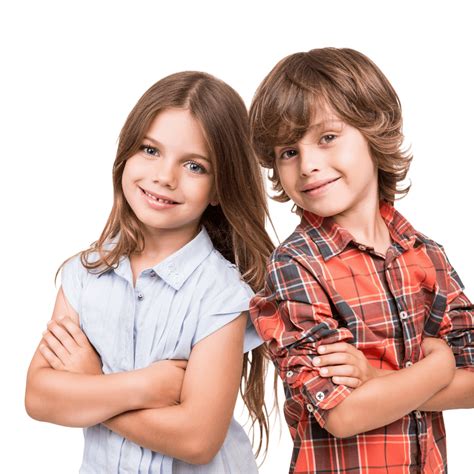 2 Kids Clear Background Confident Kids And Teens