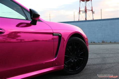 Pink Chrome Porsche Panamera By Impressive Wrap