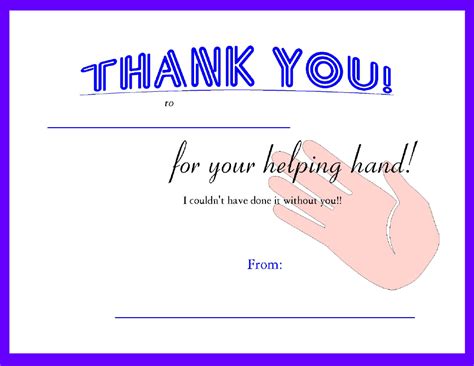 Thank You Certificate Template Lined Download Printable Pdf