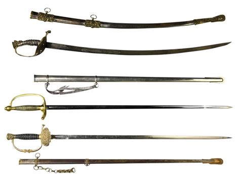 bid now lot of 3 us civil war swords the first an officer s presentation grade sword with a