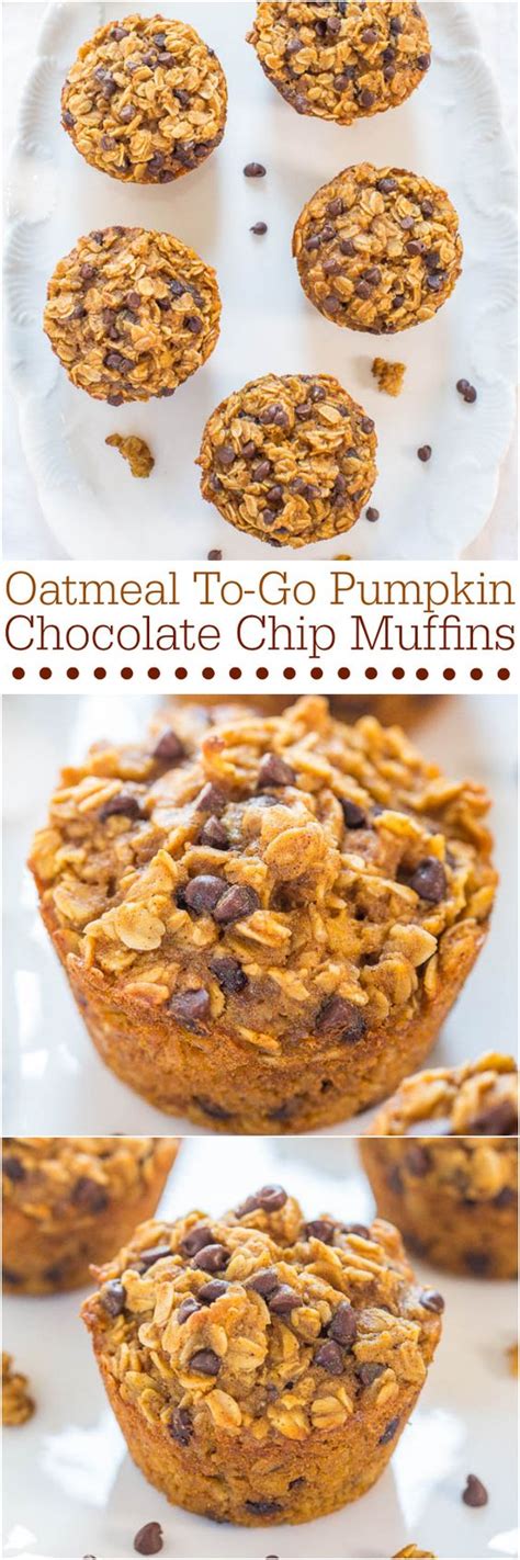 We did not find results for: Oatmeal To-Go Pumpkin Chocolate Chip Muffins - Like having ...