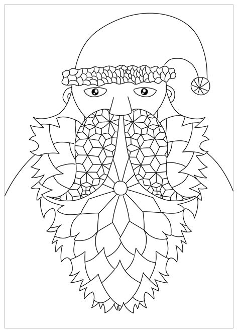Santa Beard Coloring Pages Hd Coloring Pages Printable