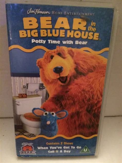 Bear In The Big Blue House Vhs Video Potty Time With Bear Jim