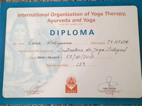 Ásana Yoga Studio Mis Certificados De Yoga