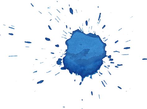 8 Blue Watercolor Drop Splash Png Transparent