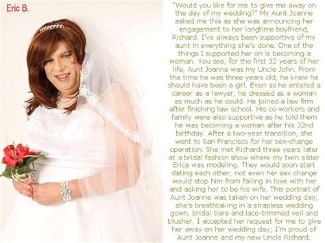 Eric S Transgender Captions Aunt Joanne S Wedding Day