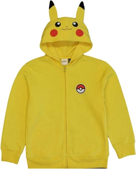Pokemon Boys Pikachu Costume Hoodie Clothing