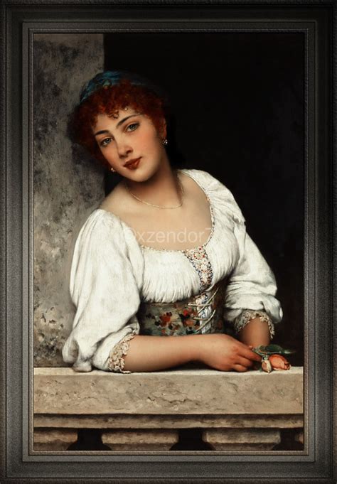 Girl At The Window By Eugen Von Blaas Classical Art Xzendor7 Old Masters Reproductions Xzendor7