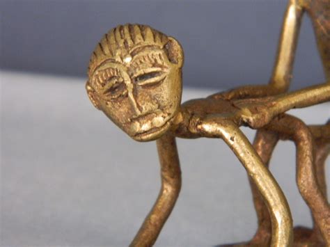 Adult Content Antique Brass Gold Weight African Folk Art