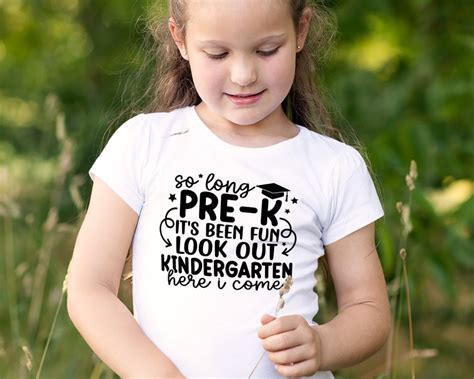 Pre K Graduation Svg So Long Pre K Its Been Fun Look Out Etsy